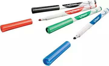 Een Maped whiteboardmarker Marker'Peps, blister van 4 stuks in geassorteerde kleuren koop je bij ShopXPress