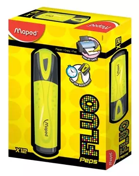 Een Maped markeerstift Fluo'Peps Classic geel koop je bij ShopXPress