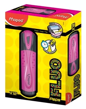 Een Maped markeerstift Fluo'Peps Classic roze koop je bij ShopXPress