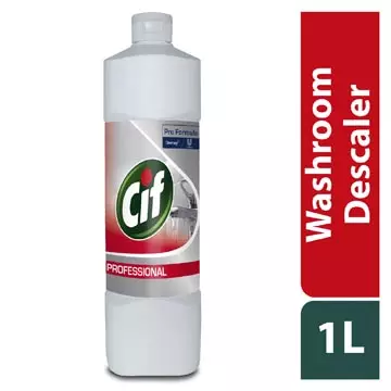 Een Cif sanitair ontkalker, flacon van 1 l koop je bij ShopXPress