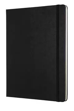 Een Moleskine notitieboek professional, ft 19 x 25 cm, gelijnd, harde cover, 189 blad, zwart koop je bij ShopXPress