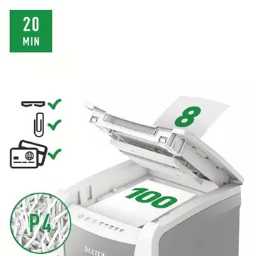 Een Leitz IQ Autofeed small office 100 papiervernietiger P4 koop je bij ShopXPress