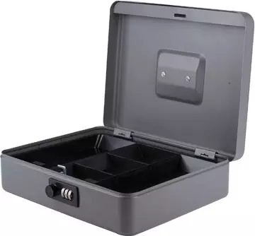 Een Pavo geldkoffer 12 inch met 3-dlig cijferslot, donkergrijs koop je bij ShopXPress