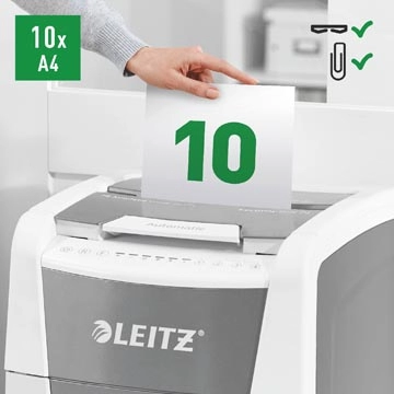 Een Leitz IQ Autofeed office 300 papiervernietiger P4 koop je bij ShopXPress