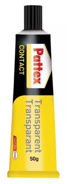 Een Pattex contactlijm Transparant, tube van 50 g, op blister koop je bij ShopXPress