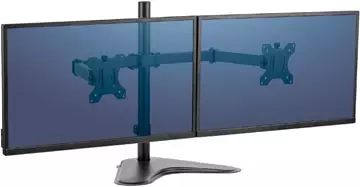 Een Fellowes Seasa monitorarm, vrijstaand, voor 2 schermen, horizontaal koop je bij ShopXPress