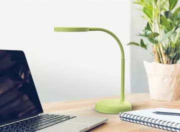 Een MAUL bureaulamp LED Joy op voet, warmwit licht, lime green koop je bij ShopXPress