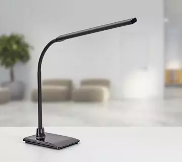 Een Maul bureaulamp LED Pirro, warmwit licht, dimbaar, met voet, zwart koop je bij ShopXPress