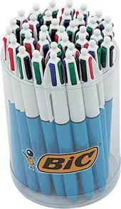 Een Bic Colours Original 4-kleurenbalpen, medium, klassieke inktkleuren, tubo van 36 stuks koop je bij ShopXPress