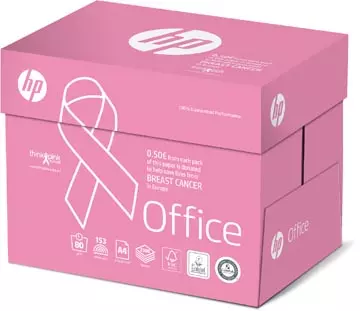 Een HP Office Pink Ream kopieerpapier, ft A4, 80 g, pak van 500 vel koop je bij ShopXPress