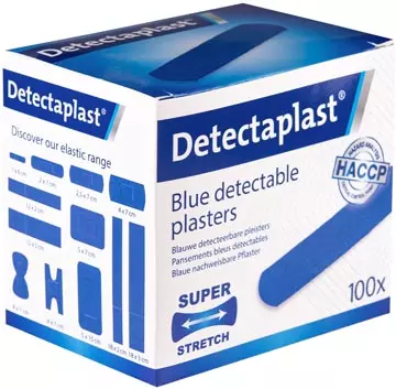 Een Detectaplast Elastic textielpleister, ft 19 x 72 mm, pak van 100 stuks koop je bij ShopXPress