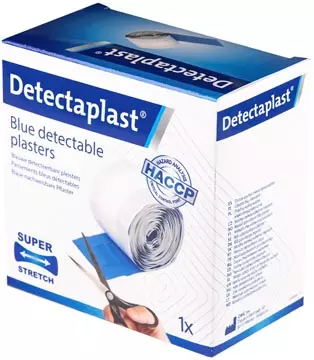 Een Detectaplast Elastic textielpleister, ft 6 cm x 5 m, op rol koop je bij ShopXPress