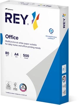 Een Rey Office Document printpapier ft A4, 80 g, pak van 500 vel koop je bij Supplierz BV