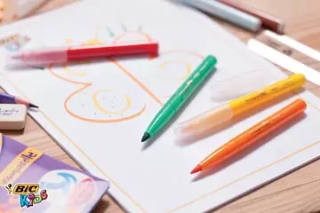 Een Bic Kids penseelstift Visaquarelle, etui van 10 stuks koop je bij ShopXPress