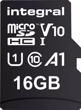 Een Integral microSDHC geheugenkaart, 16 GB koop je bij ShopXPress