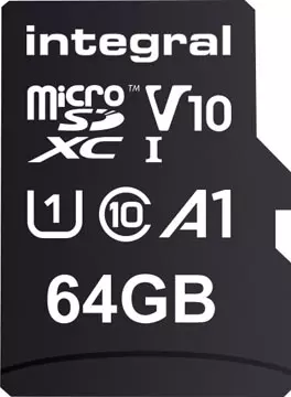 Een Integral microSDXC geheugenkaart, 64 GB koop je bij ShopXPress