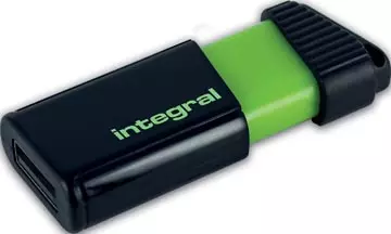 Een Integral Pulse USB 2.0 stick, 128 GB, zwart/geel koop je bij ShopXPress