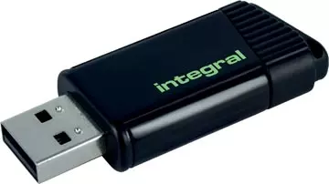 Een Integral Pulse USB 2.0 stick, 128 GB, zwart/geel koop je bij ShopXPress