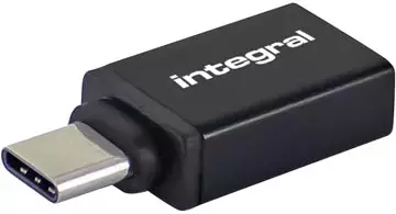 Een Integral adapter USB-A naar USB-C, pak van 2 stuks koop je bij ShopXPress
