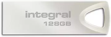 Een Integral ARC USB stick 2.0, 128 GB, zilver koop je bij ShopXPress