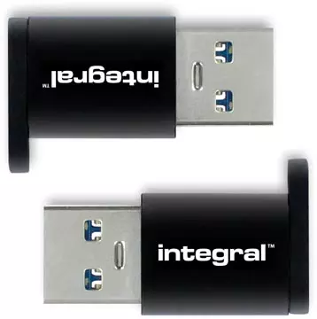 Een Integral adapter USB-C naar USB-A, pak van 2 stuks koop je bij ShopXPress