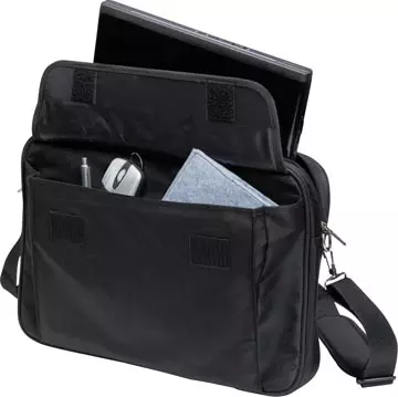 Een Dicota laptoptas Value Toploading Kit, voor laptops tot 15,6 inch, inclusief muis, zwart koop je bij ShopXPress