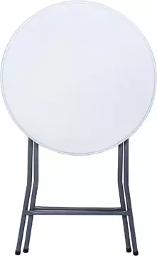 Een Inklapbare statafel BT100, wit, diameter 80 cm koop je bij ShopXPress