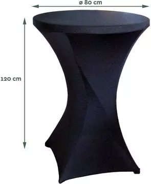 Vous pouvez acheter un Housse pour table debout, diamètre 80 cm, noir chez Supplierz BV