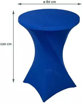 Een Hoes voor statafel, diameter 80 cm, blauw koop je bij ShopXPress