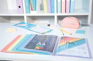 Een Exacompta showalbum Chromaline, 40 tassen, geassorteerde pastelkleuren koop je bij ShopXPress