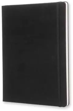Een Moleskine notitieboek, ft 19 x 25 cm, effen, harde cover, 192 blad, zwart koop je bij ShopXPress