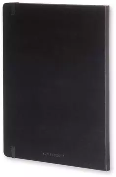Een Moleskine notitieboek, ft 19 x 25 cm, effen, harde cover, 192 blad, zwart koop je bij ShopXPress