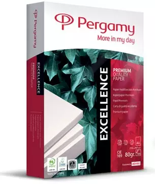 Een Pergamy Excellence printpapier ft A4, 80 g, pak van 500 vel koop je bij ShopXPress