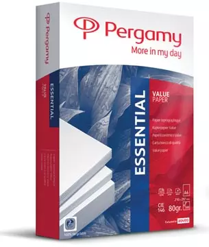 Een Pergamy Essential kopieerpapier ft A4, 80 g, pak van 500 vel koop je bij ShopXPress