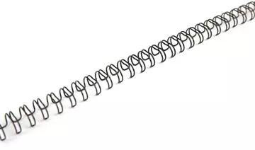 Een Pergamy draadruggen, pak van 100 stuks, 9,5 mm, zwart koop je bij ShopXPress