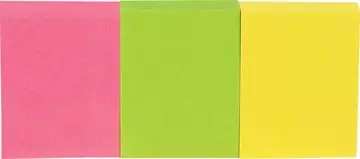 Een Pergamy notes, ft 38 x 51 mm, pak van 3, neon geel, neon roze en neon groen koop je bij ShopXPress