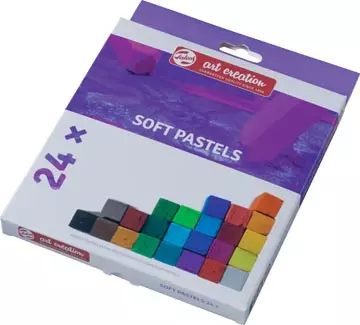 Een Talens Art Creation softpastels, doos met 24 stuks in geassorteerde kleuren koop je bij ShopXPress