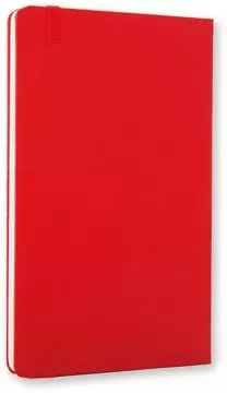Een Moleskine notitieboek, ft 9 x 14 cm, effen, harde cover, 192 blad, rood koop je bij ShopXPress