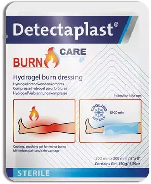 Een Detectaplast Burn Care hydrogel compres voor brandwonden, ft 20 x 20 cm koop je bij ShopXPress