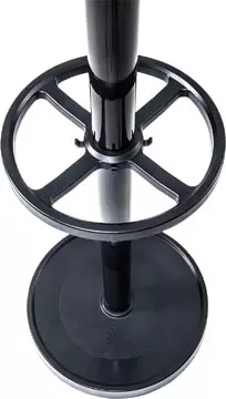 Een MAUL kapstok Nubis metaal, hoogte 175 cm, 20 ophanghaken met parapluhouder, zwart RAL9004 koop je bij ShopXPress