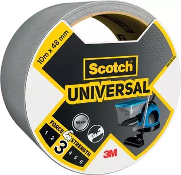 Een Scotch ducttape Universal, ft 48 mm x 10 m, zilver koop je bij ShopXPress