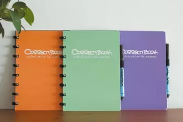Een Correctbook A5 Original: uitwisbaar / herbruikbaar notitieboek, blanco, Petunia Purple (paars) koop je bij ShopXPress