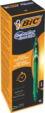 Een Bic Gel-ocity Quick Dry gelroller, groen koop je bij ShopXPress