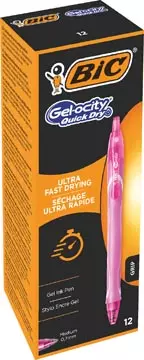 Een Bic Gel-ocity Quick Dry gelroller, roze koop je bij ShopXPress