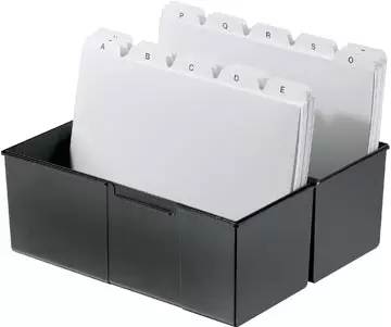 Een Han systeemkaartenbak ft A5, zwart koop je bij ShopXPress