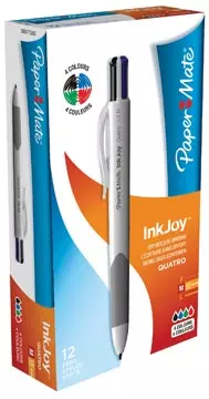 Een Paper Mate Inkjoy Quatro Standaard 4-kleurenbalpen, medium, klassieke inktkleuren koop je bij ShopXPress