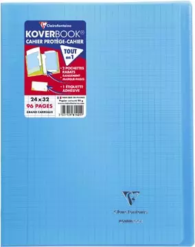 Een Clairefontaine schrift Koverbook voor ft A4+, 96 bladzijden, kaft in PP, seyès, transparant koop je bij ShopXPress