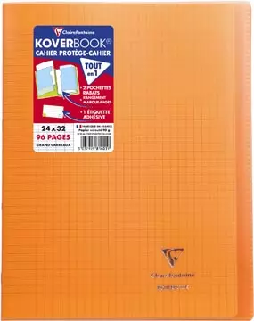 Een Clairefontaine schrift Koverbook voor ft A4+, 96 bladzijden, kaft in PP, seyès, transparant koop je bij ShopXPress