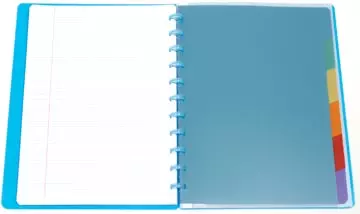 Een Atoma tabbladen, voor A4+ schriften, uit PP, set van 6, geassorteerde kleuren koop je bij ShopXPress