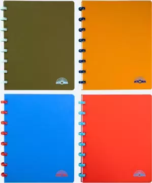 Een Atoma Nature schrift, ft A5, 144 bladzijden, gelijnd, geassorteerde kleuren koop je bij ShopXPress